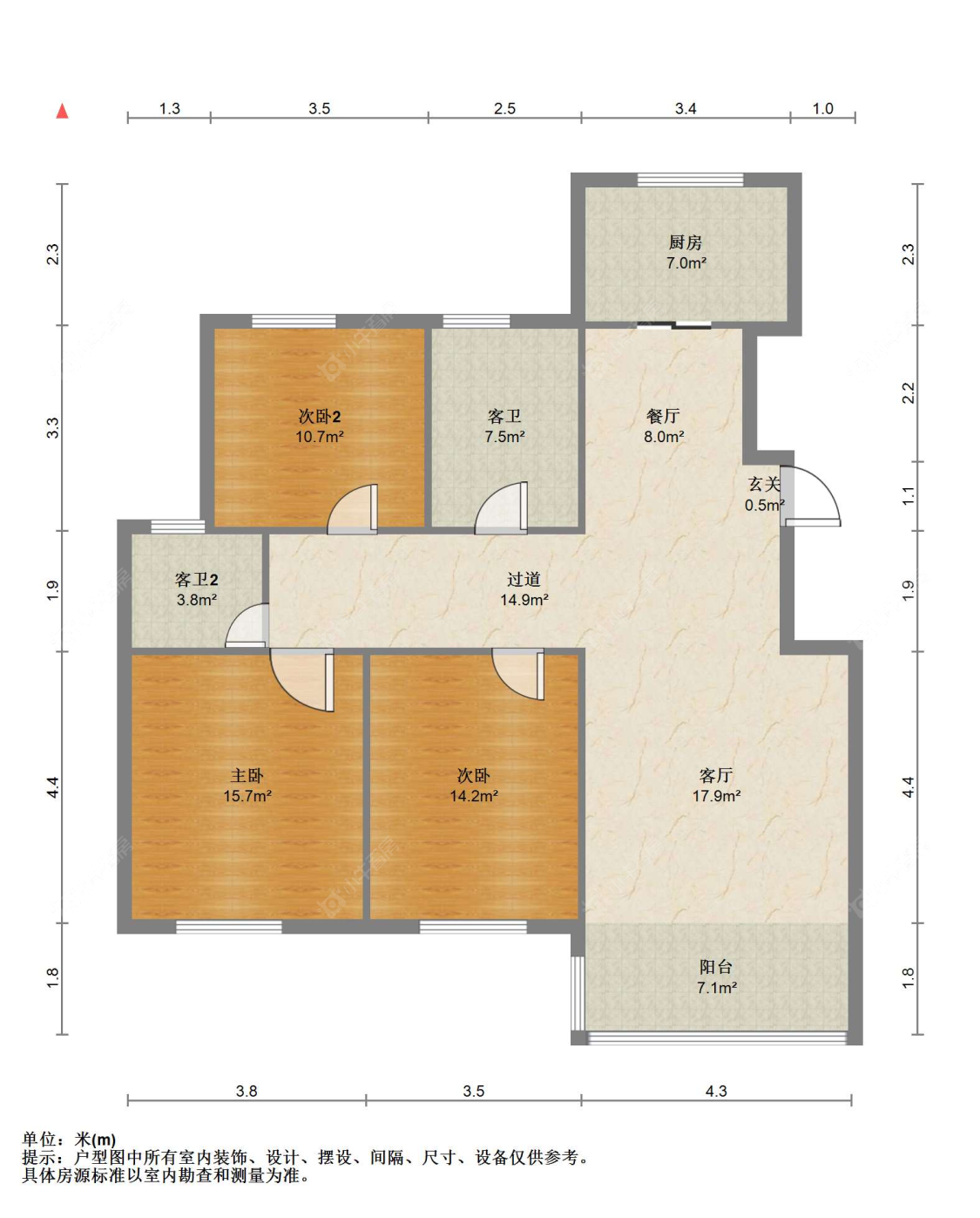 苏州锦绣花苑(南区)在售二手房源户型图_小牛看房