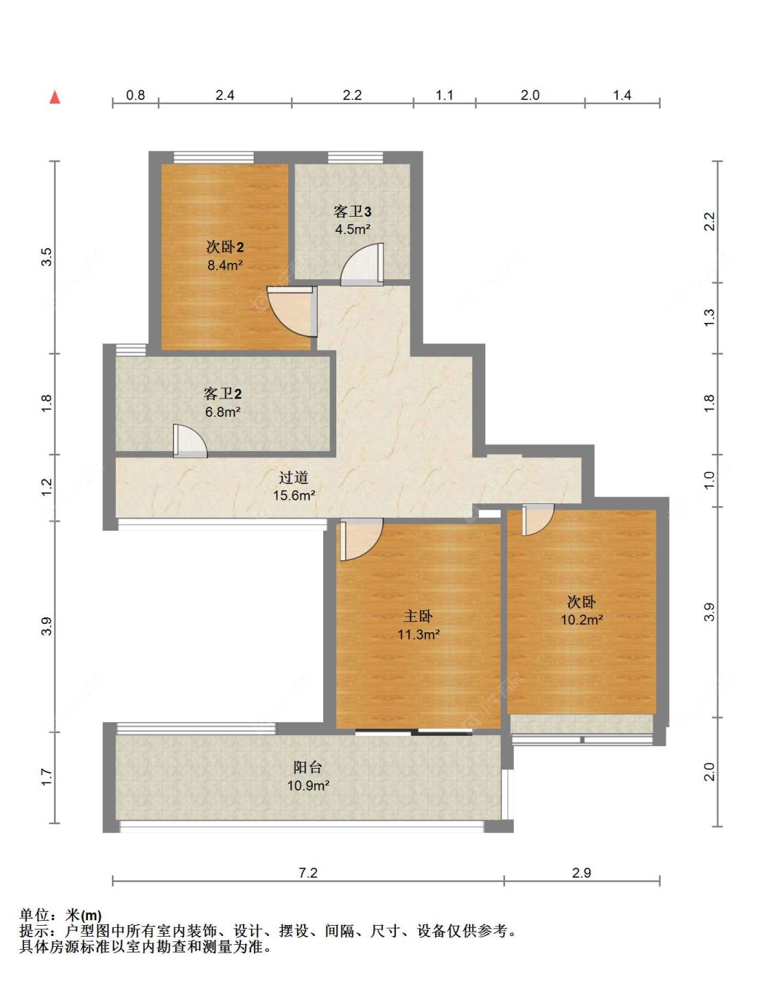 苏州中南樾府在售二手房源户型图_小牛看房