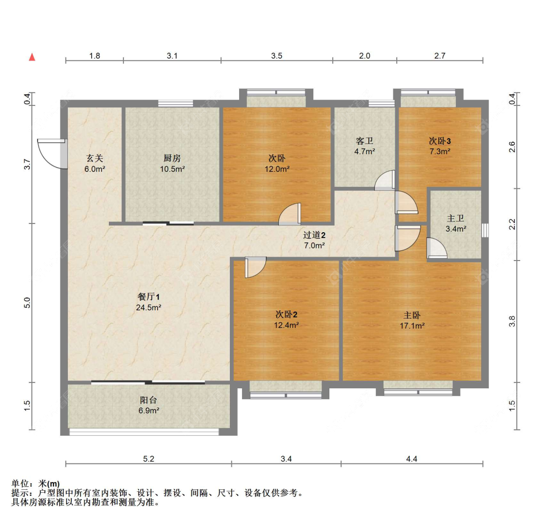 苏州万科公园大道在售二手房源户型图_小牛看房