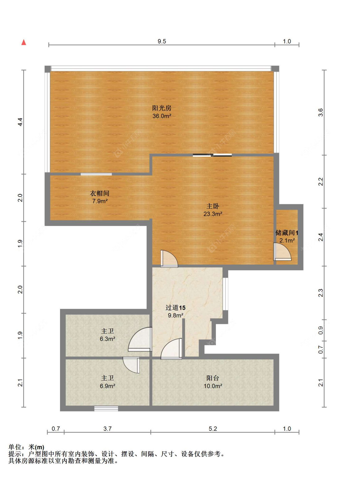 苏州世茂九溪墅(别墅)在售二手房源户型图_小牛看房