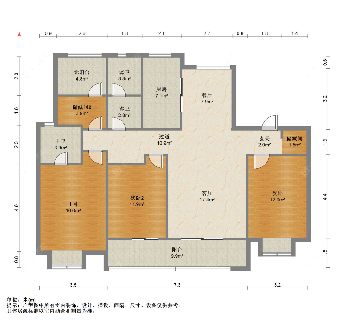 苏州碧桂园天玺在售二手房源户型图_小牛看房