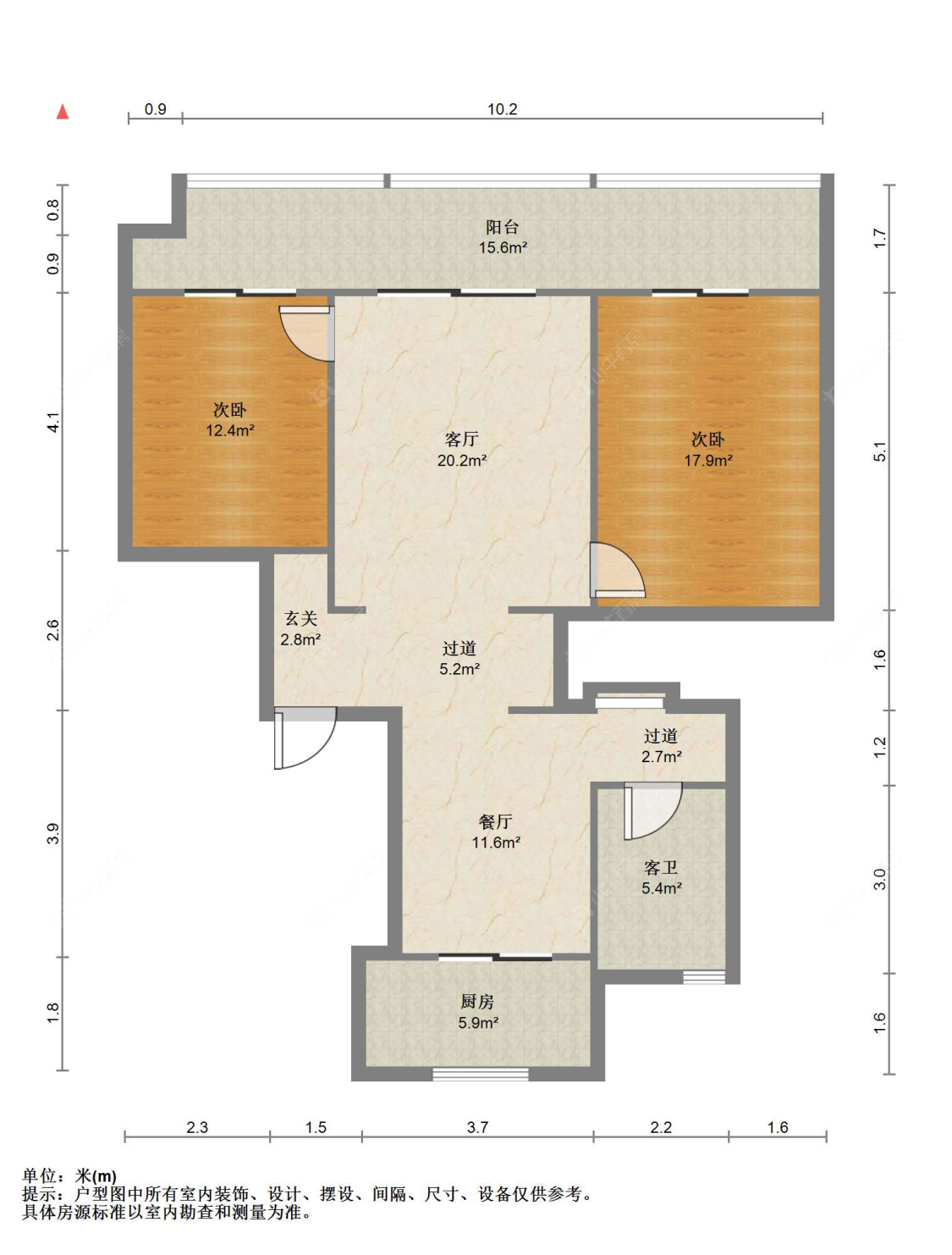 苏州世茂九溪墅(住宅)在售二手房源户型图_小牛看房