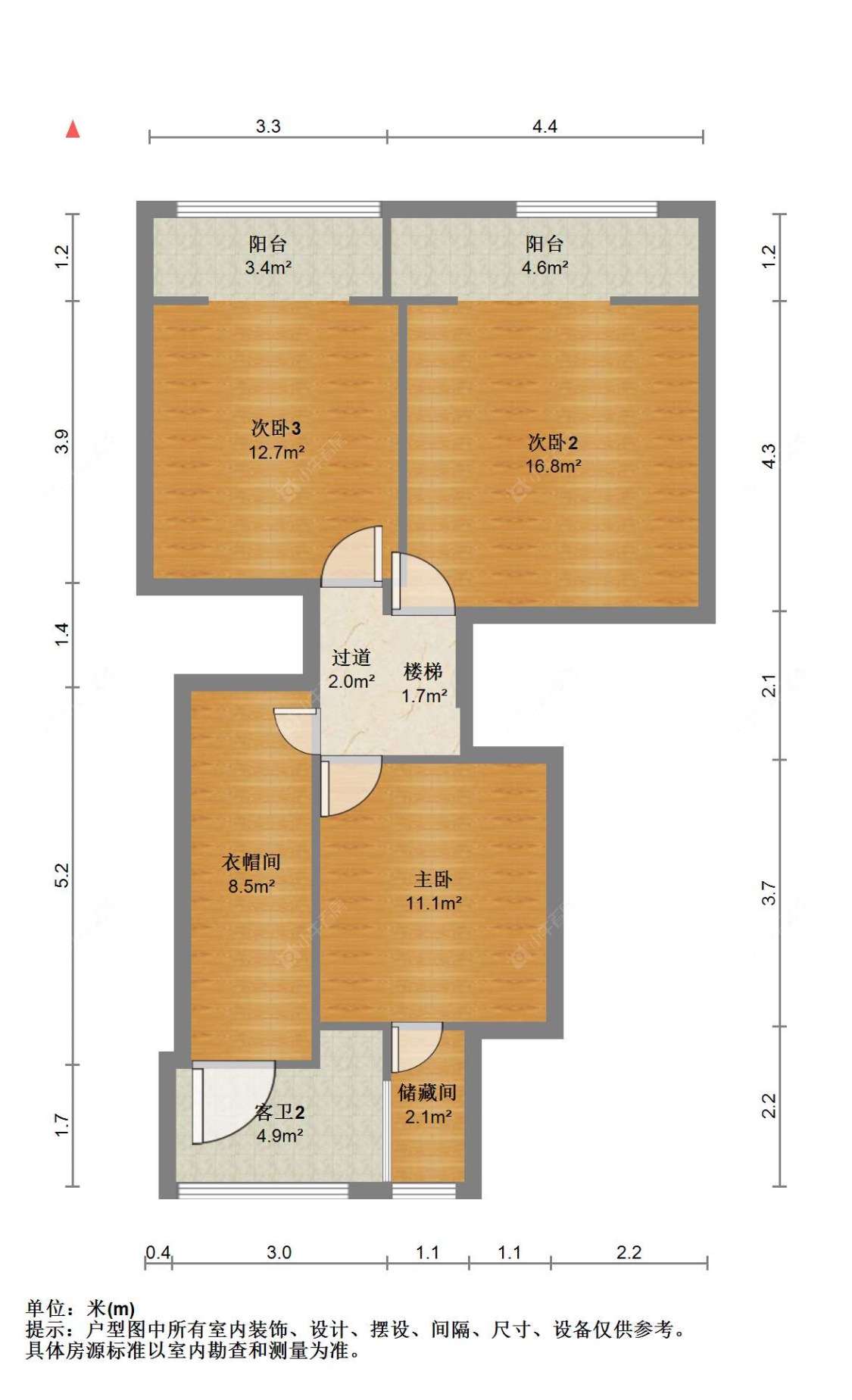 苏州中梁壹号院(一期)在售二手房源户型图_小牛看房
