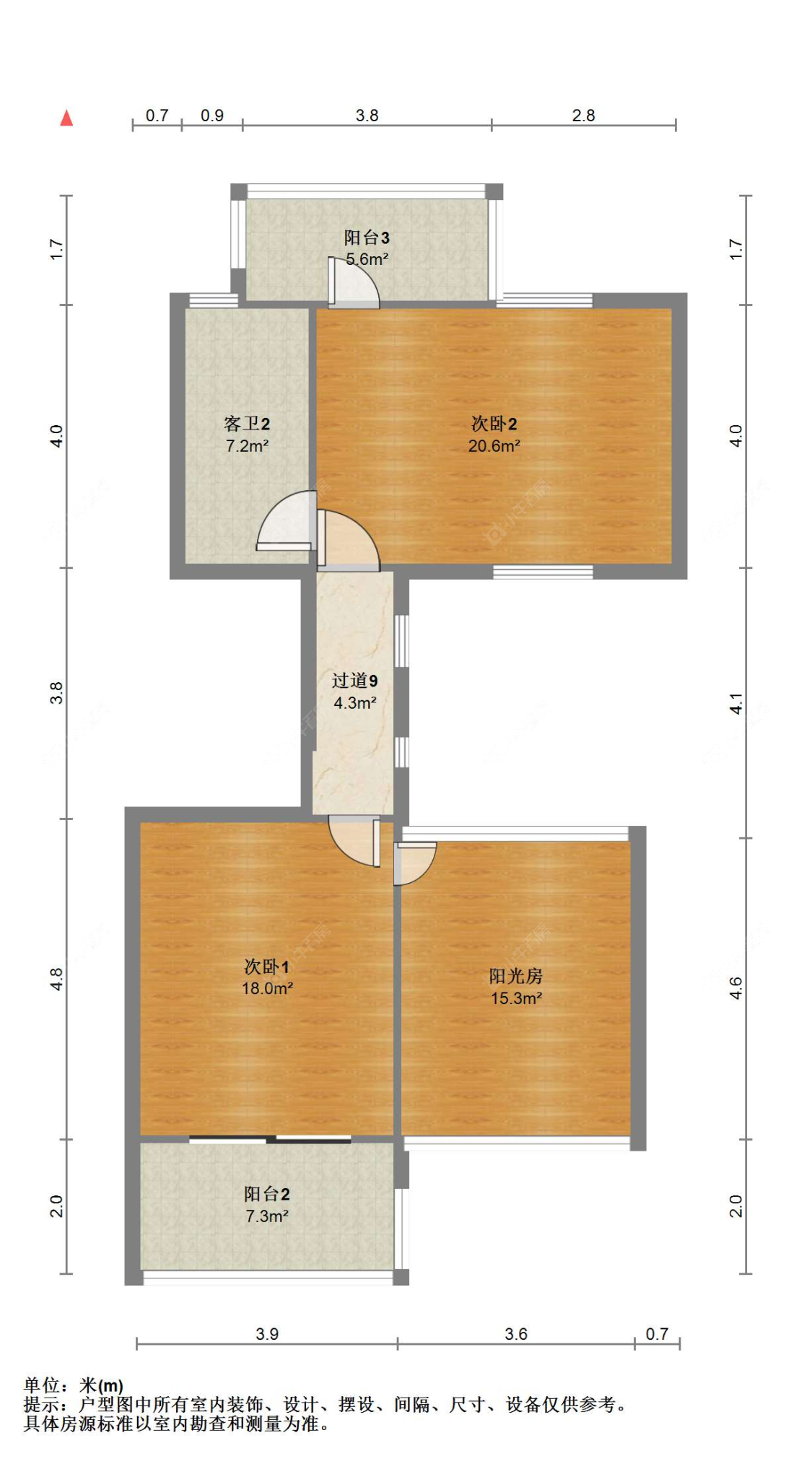 苏州帝景豪园在售二手房源户型图_小牛看房
