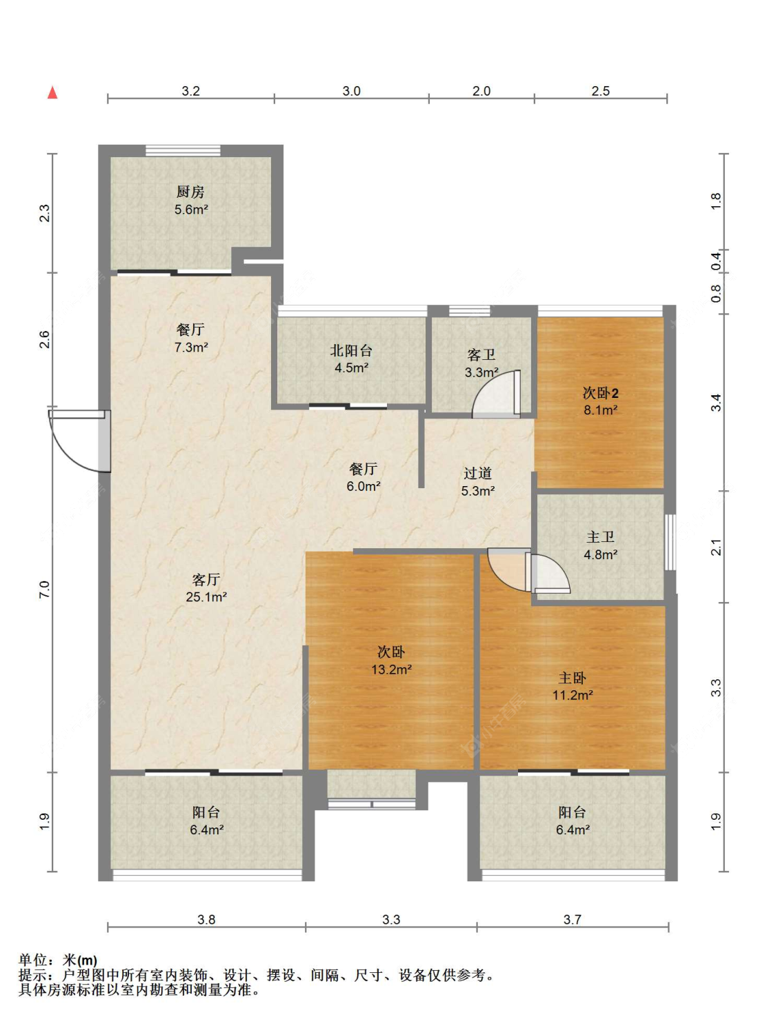 苏州阳光锦程东区在售二手房源户型图_小牛看房