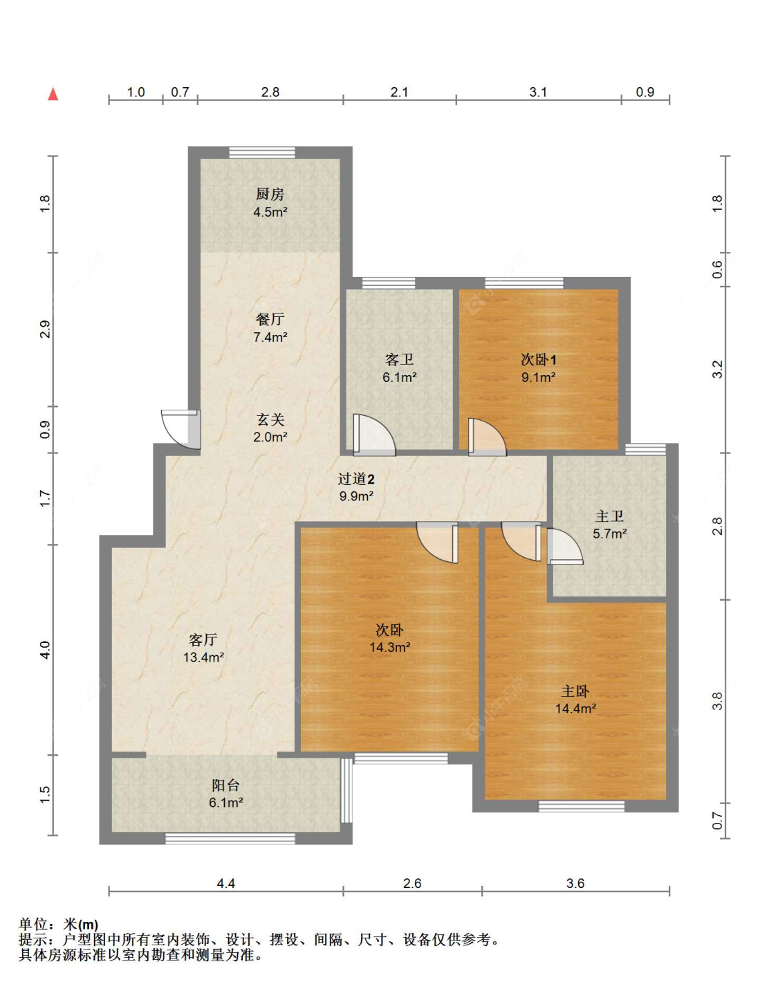 苏州锦绣花苑(东区)在售二手房源户型图_小牛看房