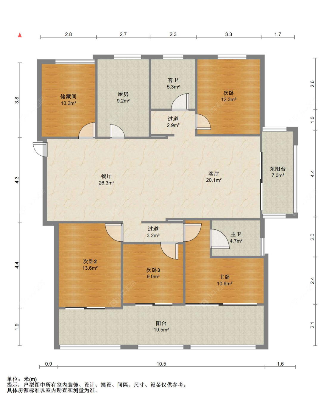 苏州湖滨国际景苑在售二手房源户型图_小牛看房