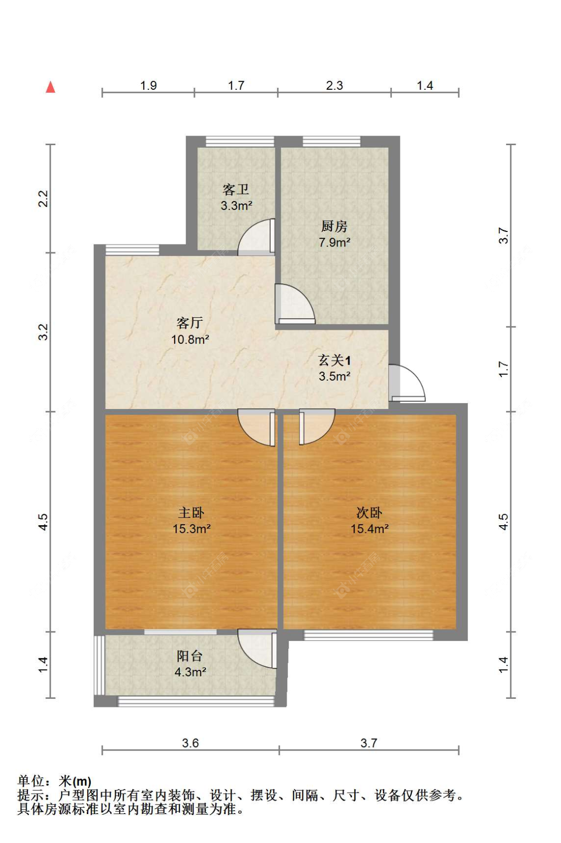 苏州云盘一村在售二手房源户型图_小牛看房