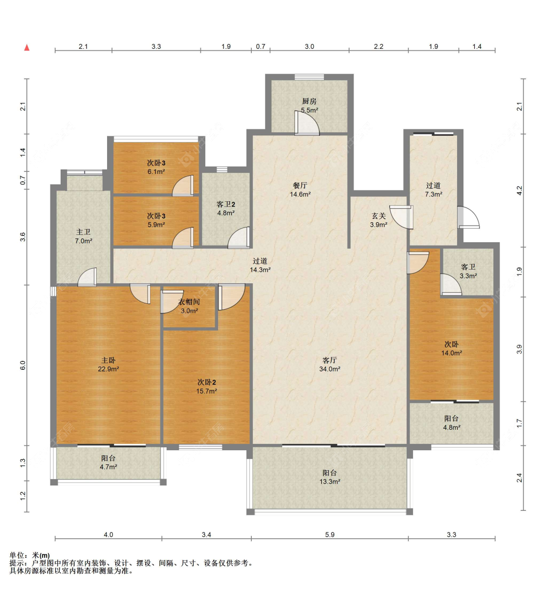 苏州世茂九溪墅(住宅)在售二手房源户型图_小牛看房