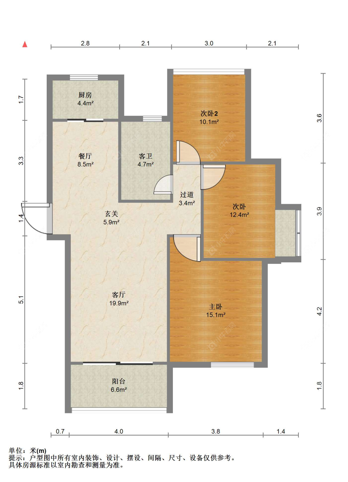 苏州中联铂悦在售二手房源户型图_小牛看房
