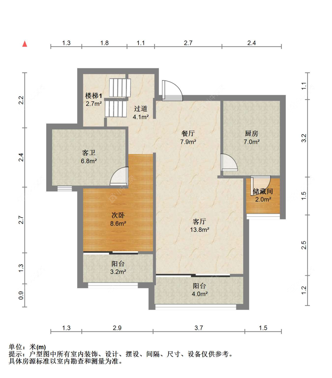 苏州中联铂悦在售二手房源户型图_小牛看房