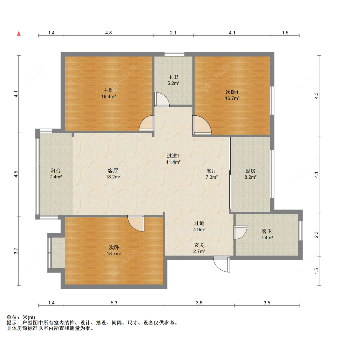 苏州金成小区(一期)在售二手房源户型图_小牛看房