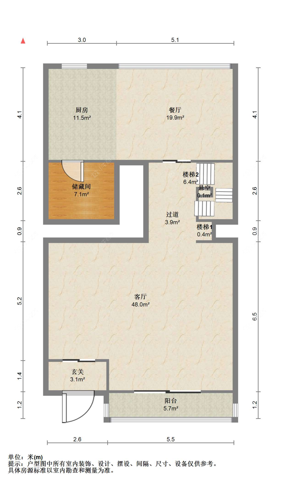 苏州香蜜湖公馆(别墅)东区在售二手房源户型图_小牛看房