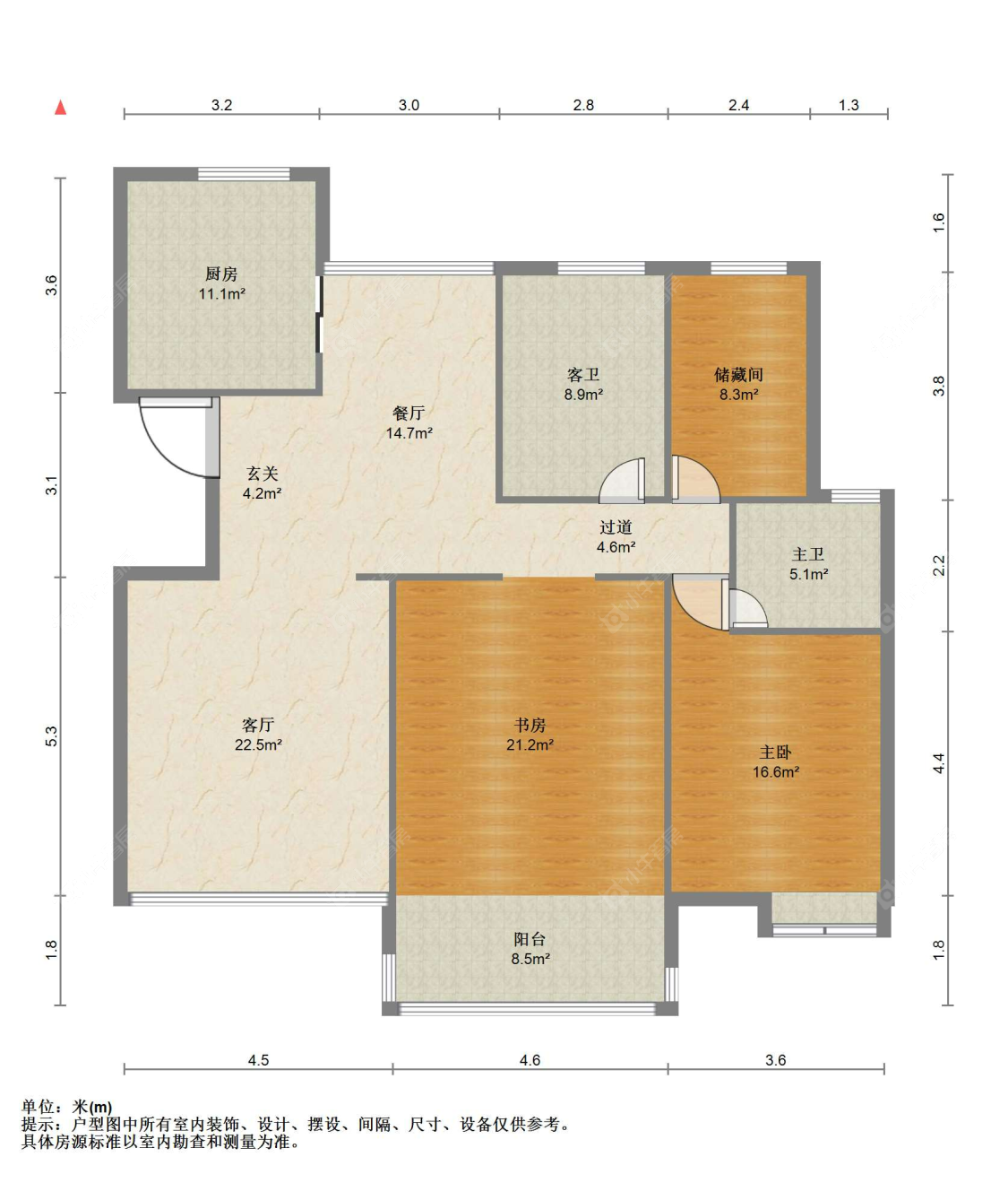 苏州金地华城在售二手房源户型图_小牛看房