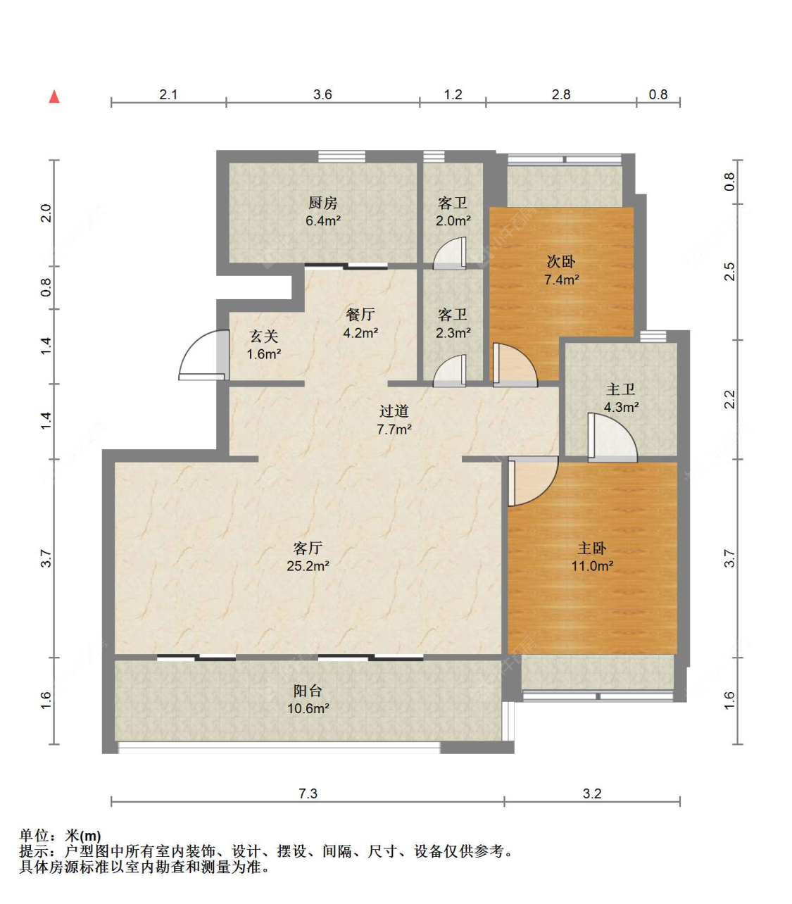 苏州城央壹号在售二手房源户型图_小牛看房