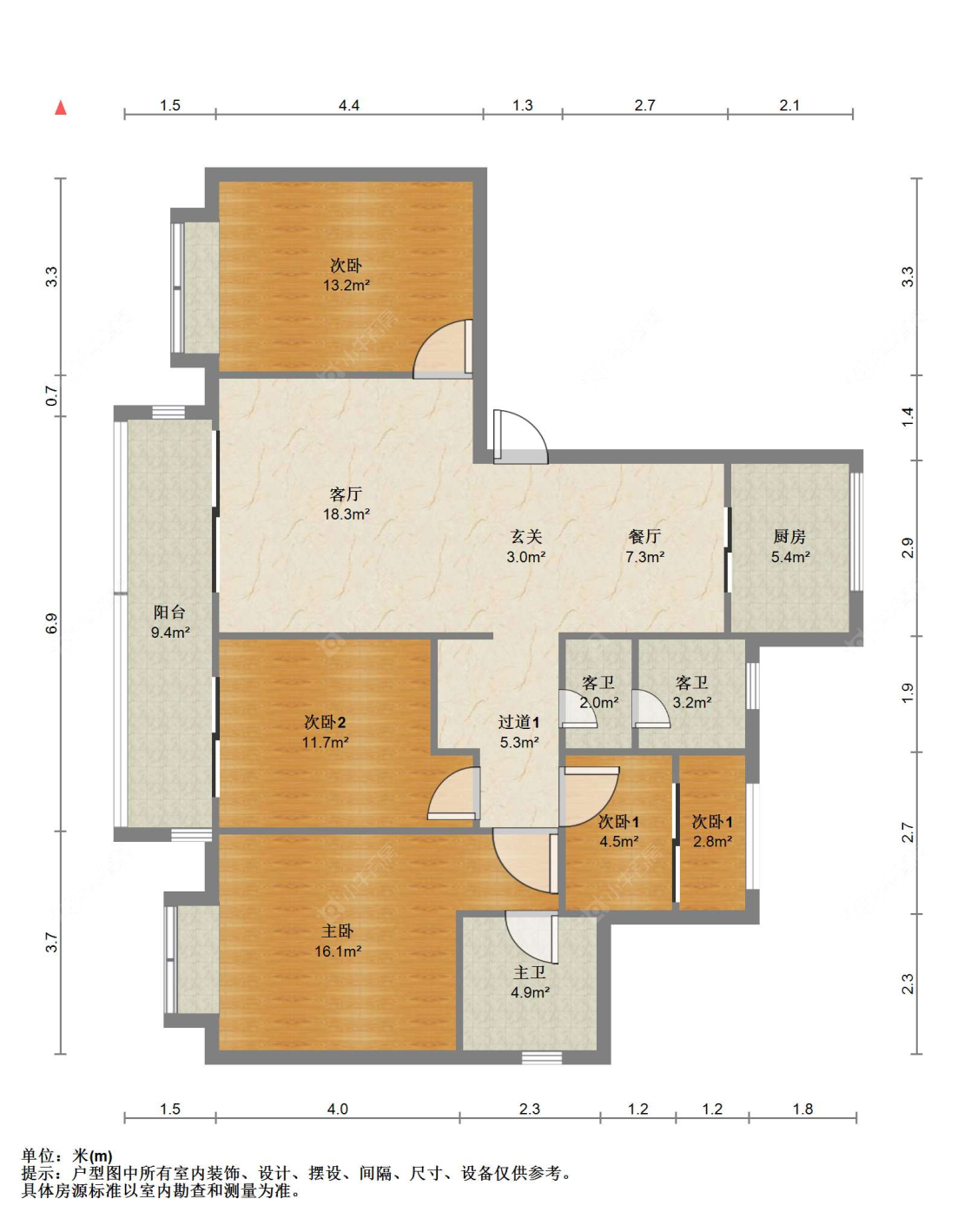 苏州滨江御园在售二手房源户型图_小牛看房
