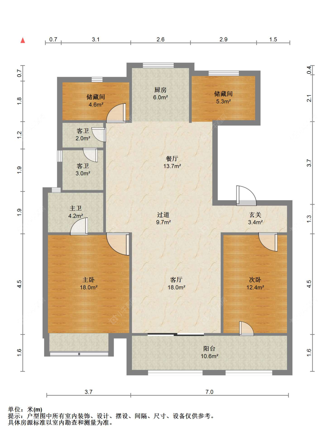 苏州翡翠公馆在售二手房源户型图_小牛看房