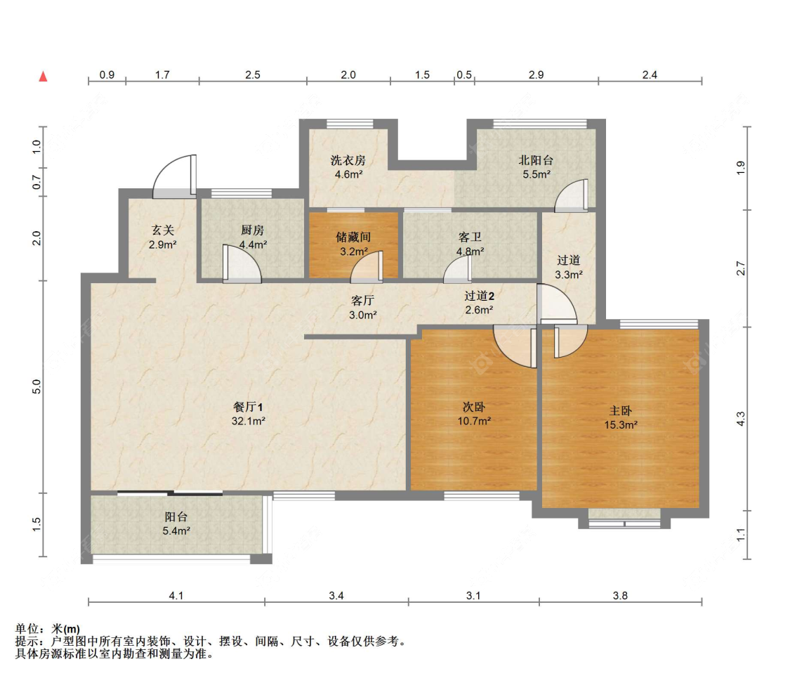 苏州中梁壹号院(二期)在售二手房源户型图_小牛看房