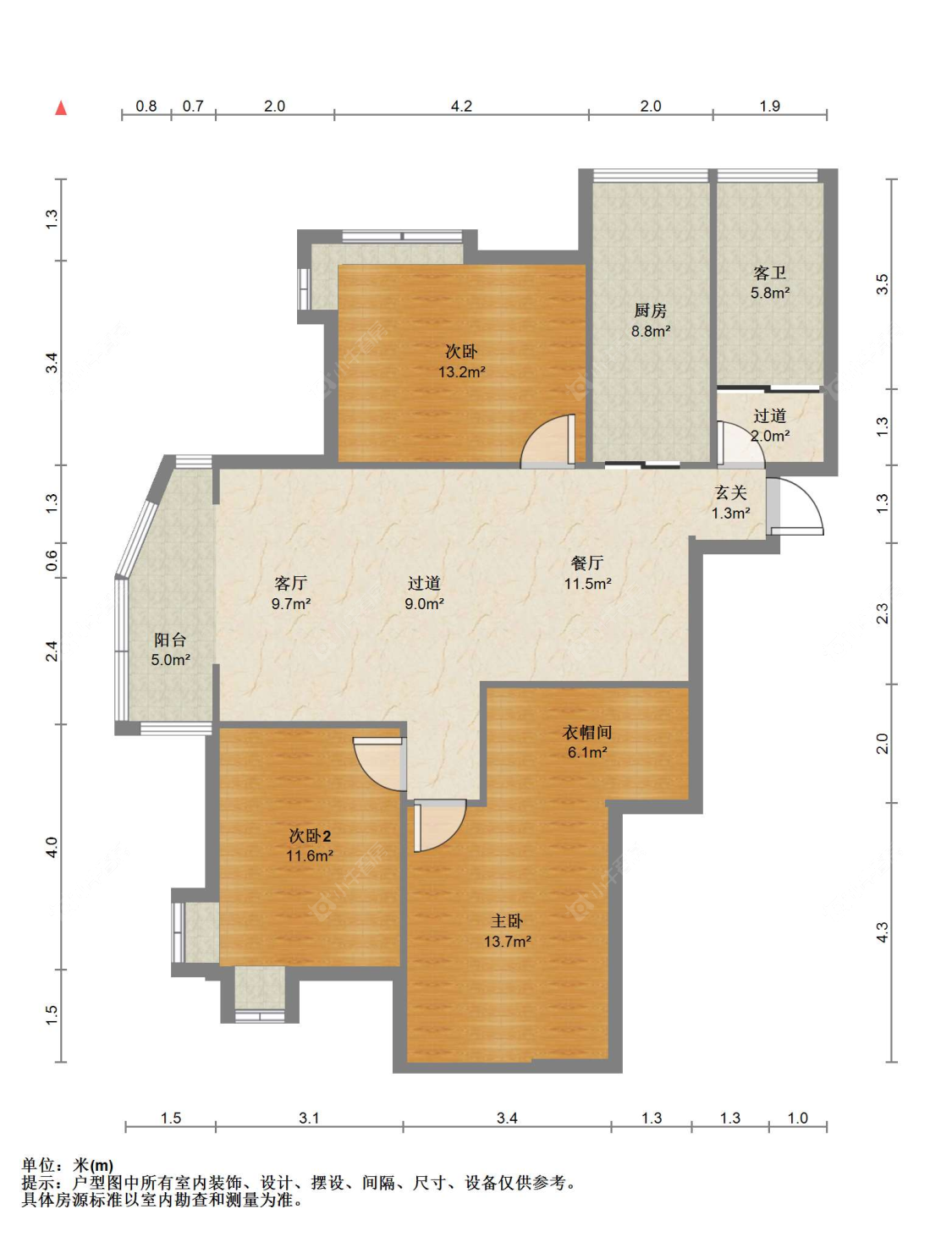 苏州兴华豪苑在售二手房源户型图_小牛看房