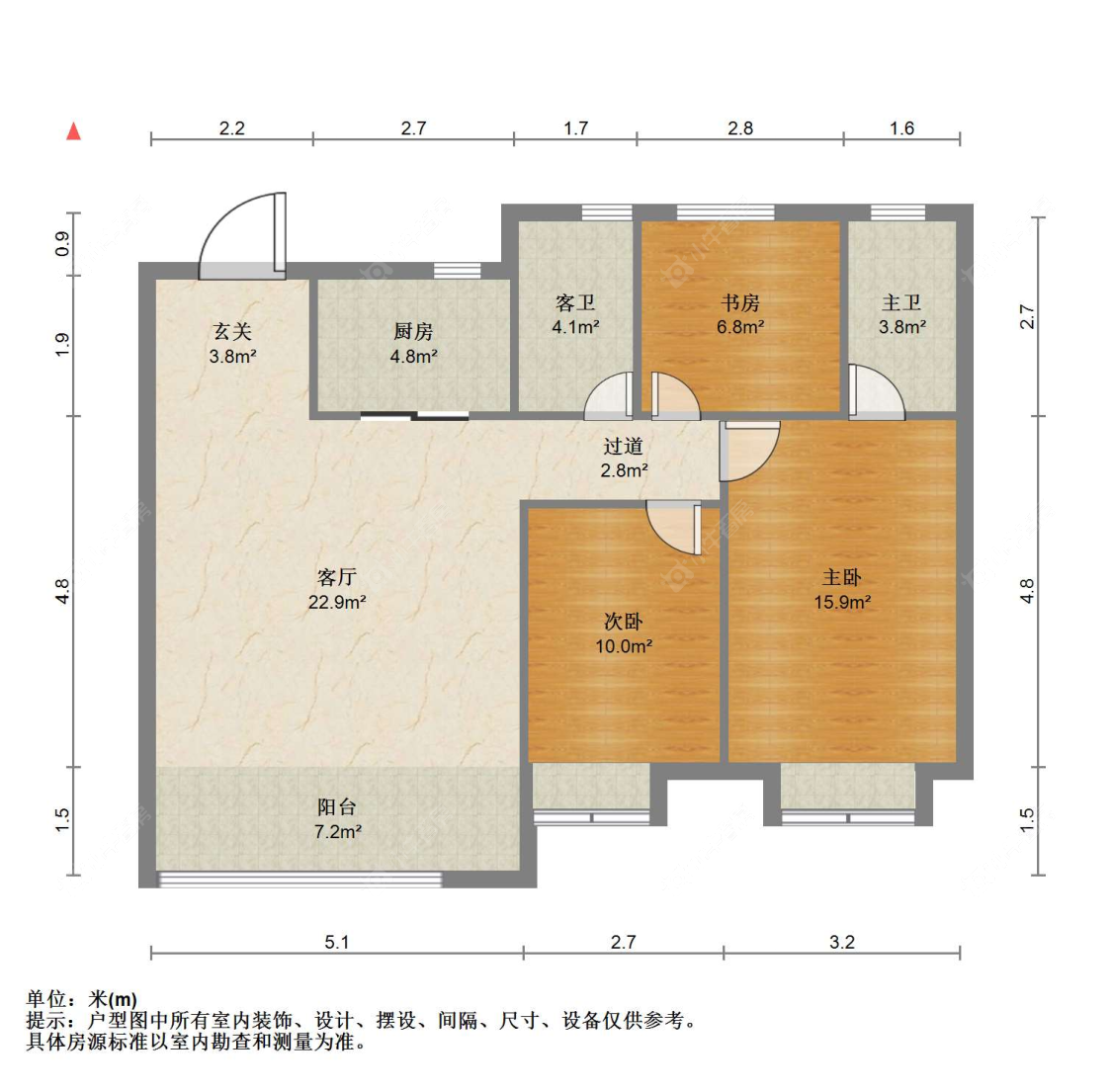 苏州万科公园大道在售二手房源户型图_小牛看房