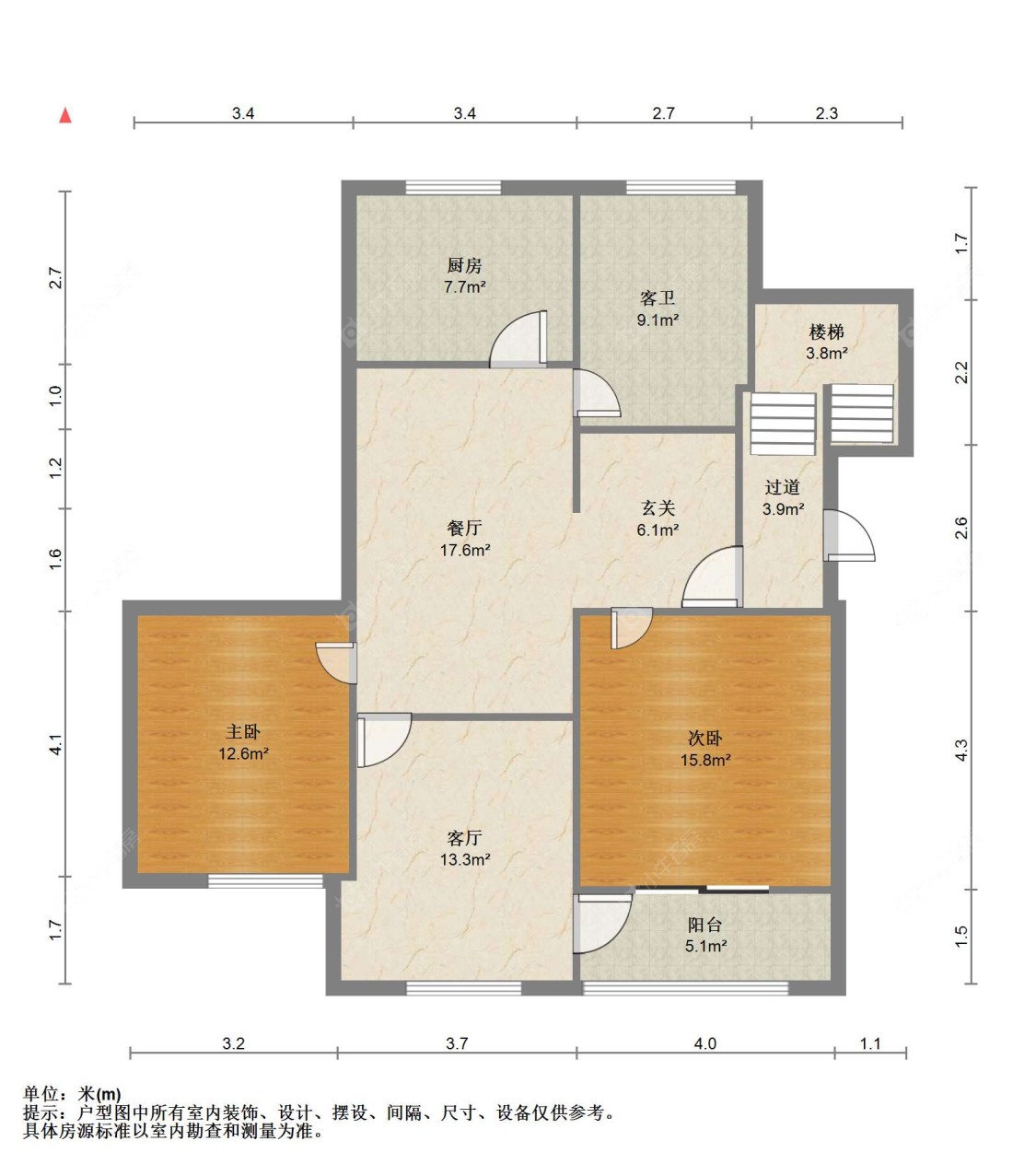 苏州花园浜三村在售二手房源户型图_小牛看房