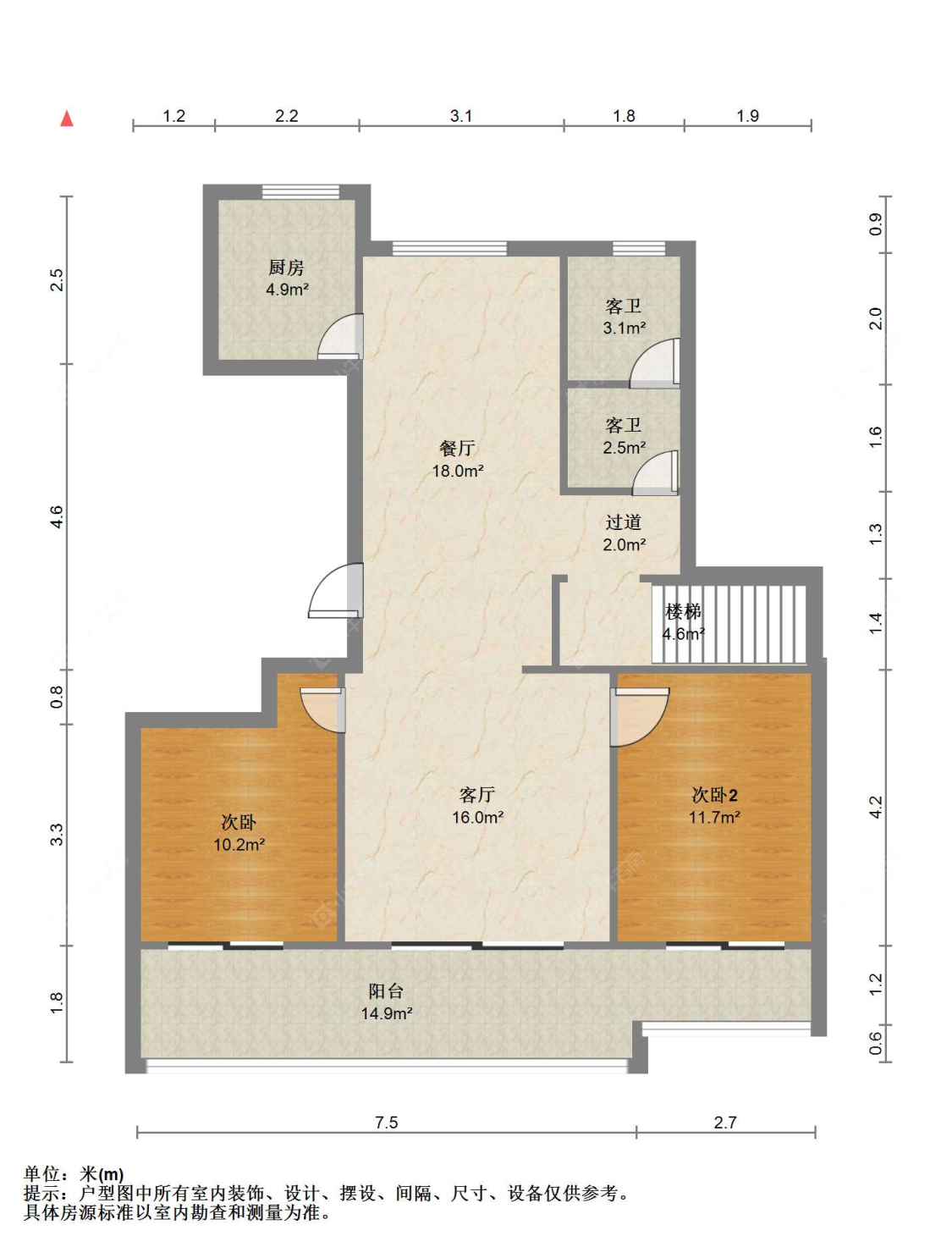 苏州世茂九溪墅(住宅)在售二手房源户型图_小牛看房