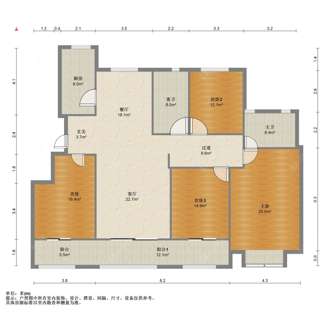 苏州世茂九溪墅(住宅)在售二手房源户型图_小牛看房