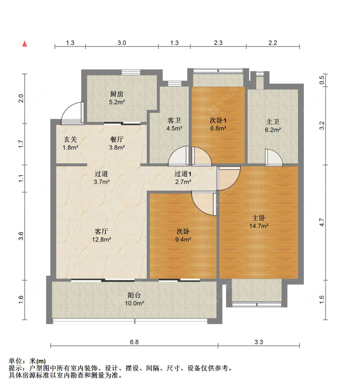 苏州棠颂云著在售二手房源户型图_小牛看房