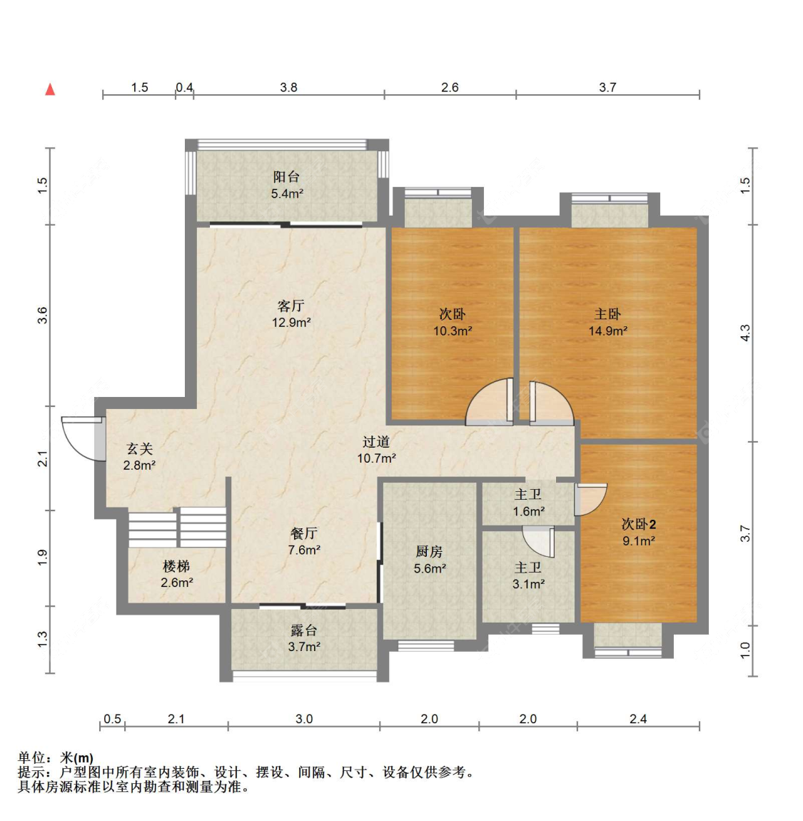苏州碧桂园水蓝湾在售二手房源户型图_小牛看房