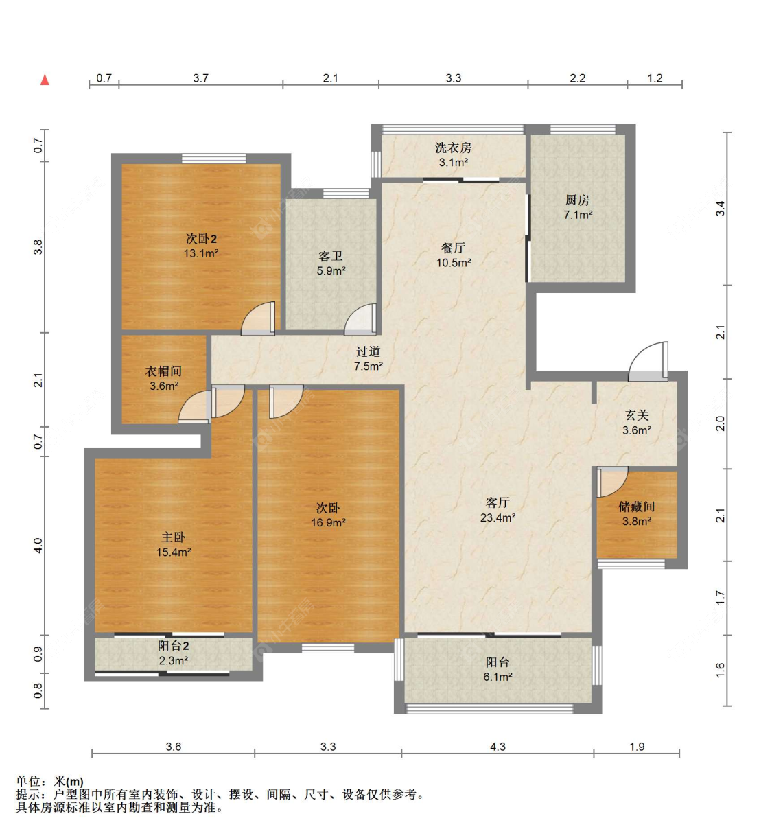 苏州湖滨国际在售二手房源户型图_小牛看房
