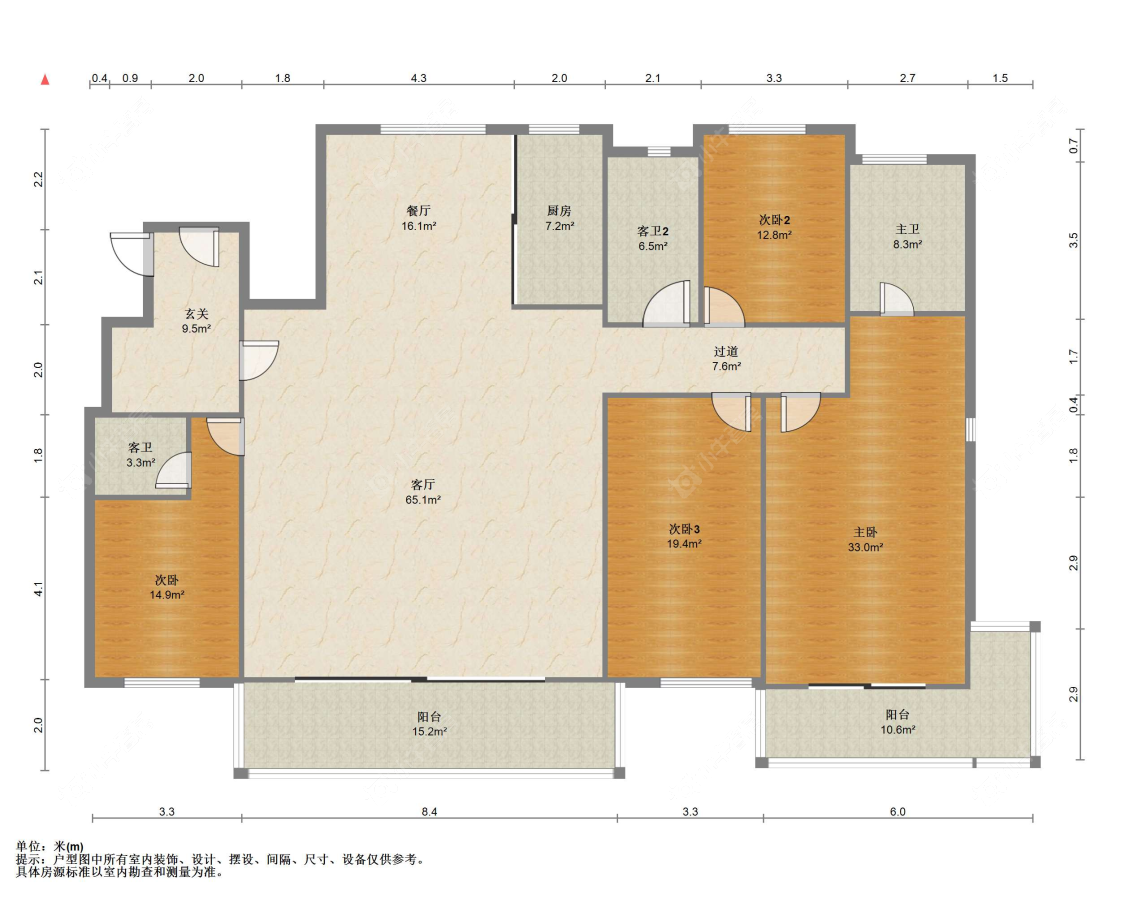 苏州世茂九溪墅(住宅)在售二手房源户型图_小牛看房