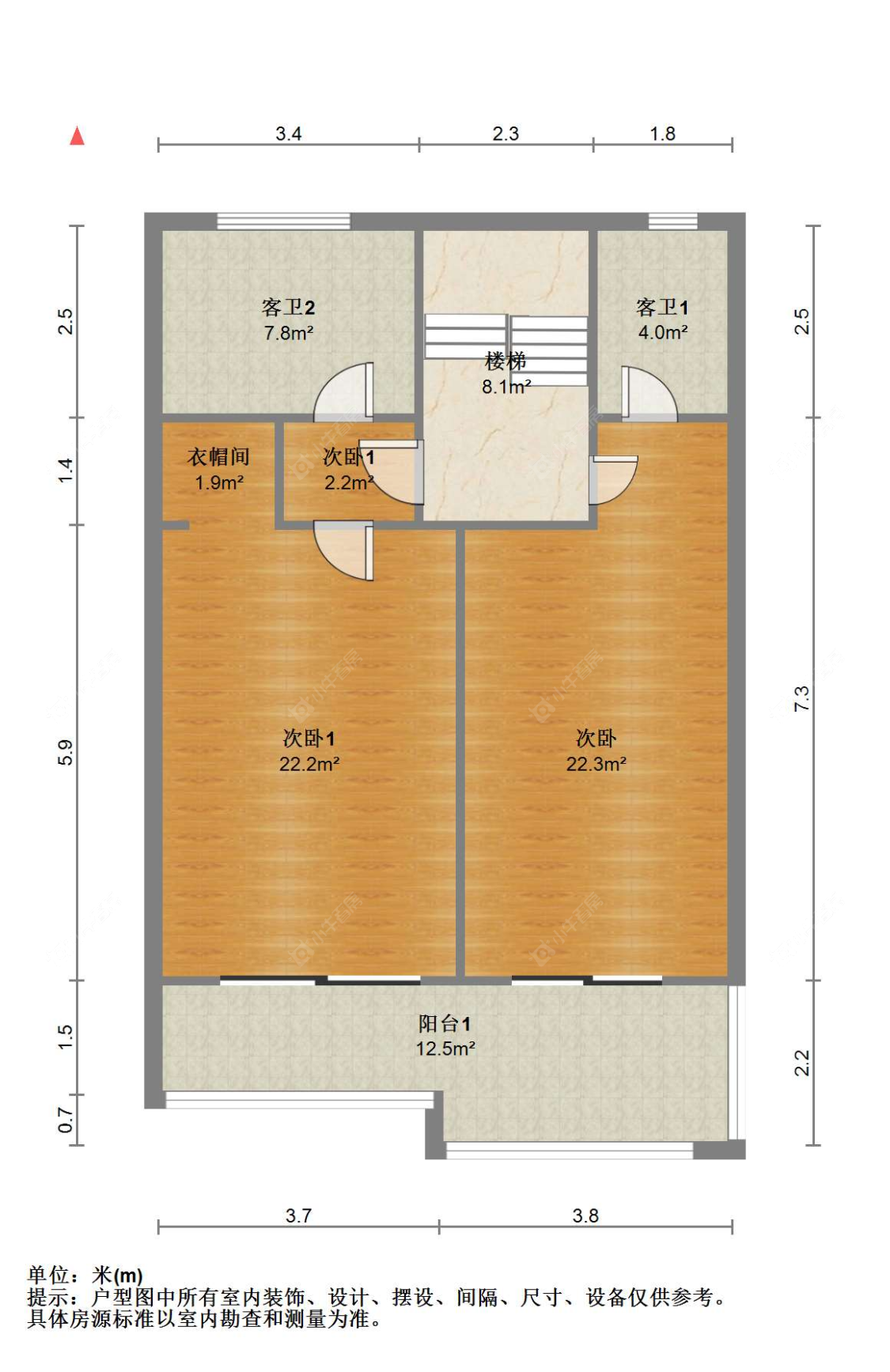 苏州东方瑞景杨园四村在售二手房源户型图_小牛看房
