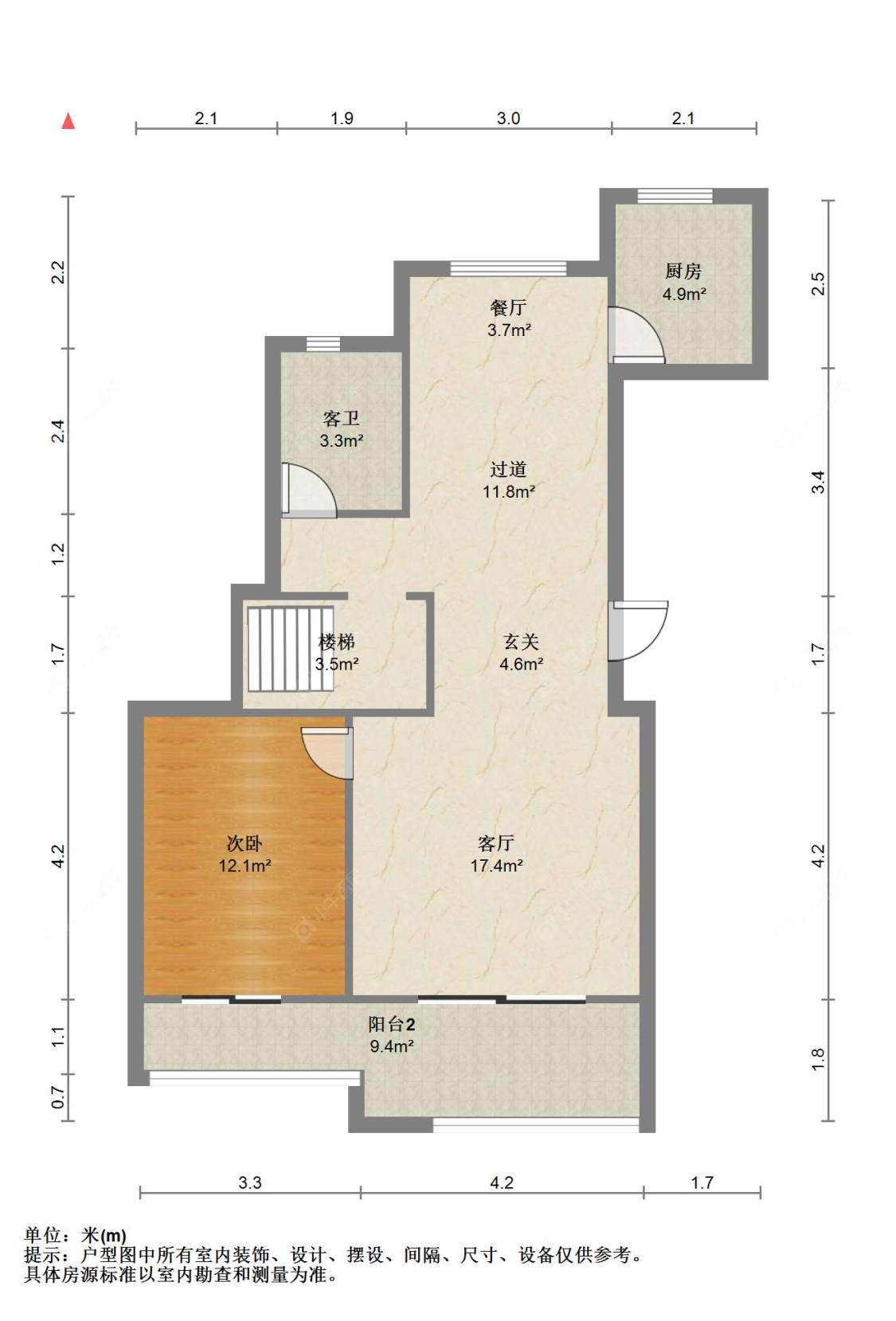 苏州世茂九溪墅(住宅)在售二手房源户型图_小牛看房