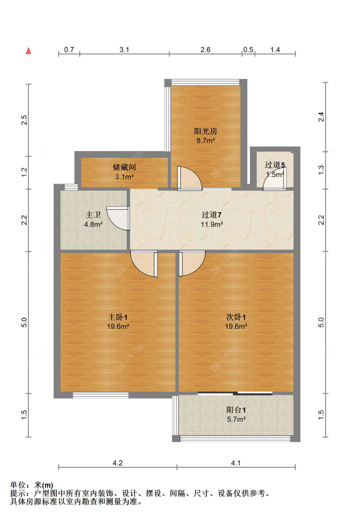 苏州南湖苑(西区)在售二手房源户型图_小牛看房