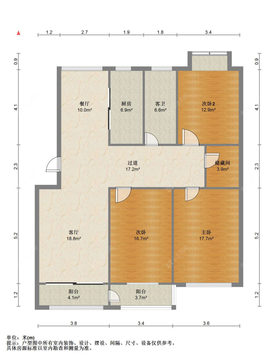 苏州棋杆花苑(北区)在售二手房源户型图_小牛看房