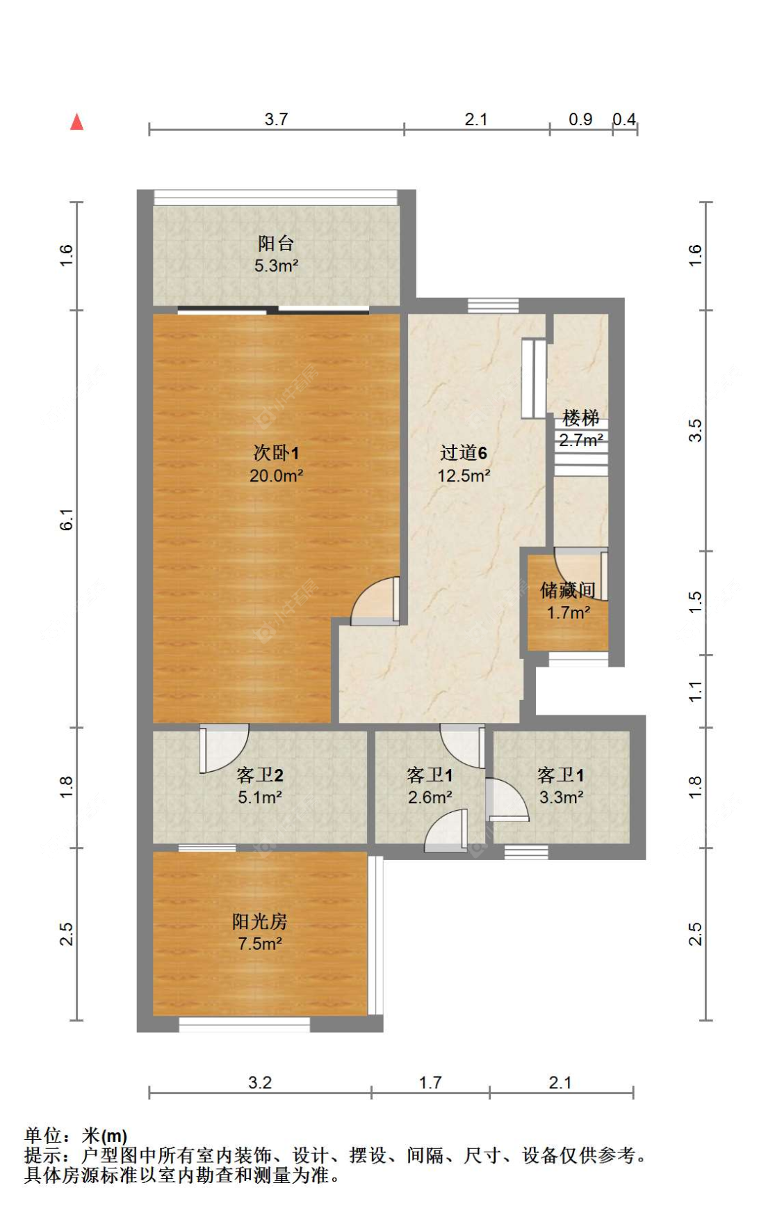 苏州中联铂悦在售二手房源户型图_小牛看房