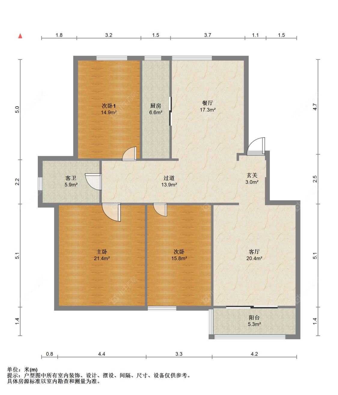 苏州农联花园在售二手房源户型图_小牛看房