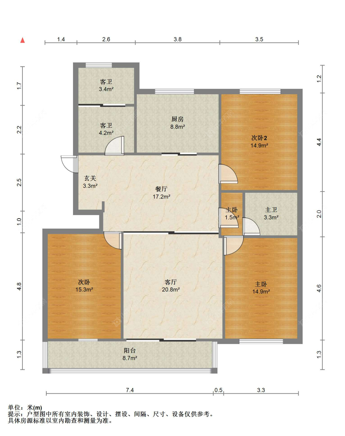 苏州南苑新村(西区)在售二手房源户型图_小牛看房
