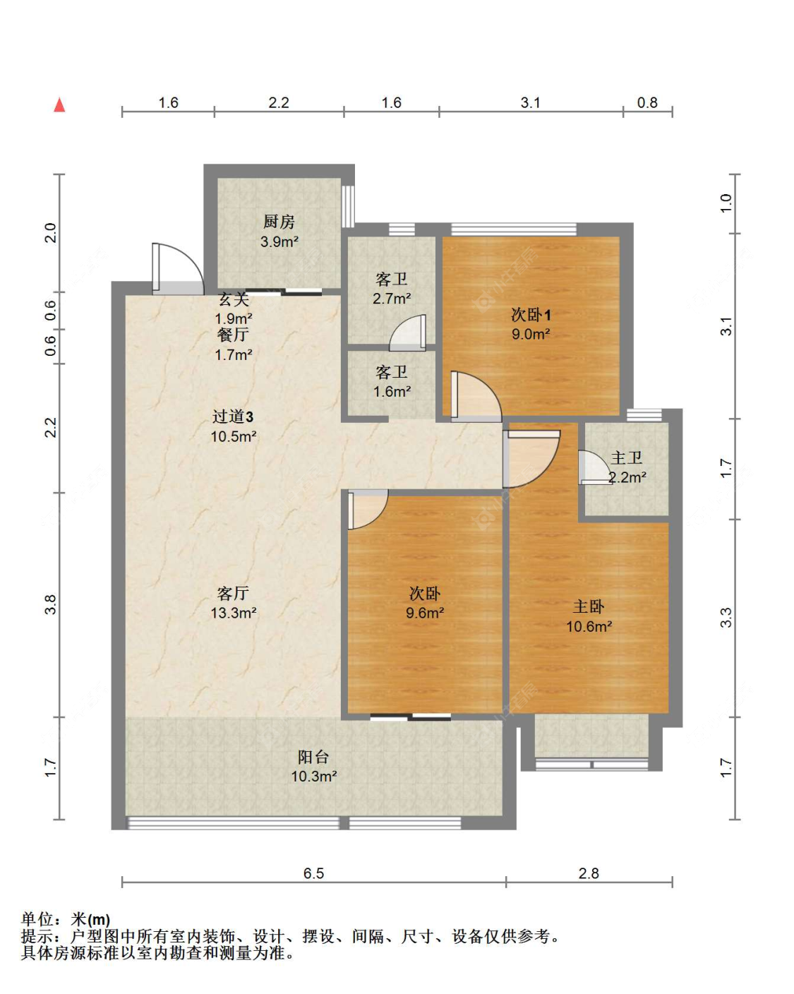 苏州建发御璟湾(西区)在售二手房源户型图_小牛看房