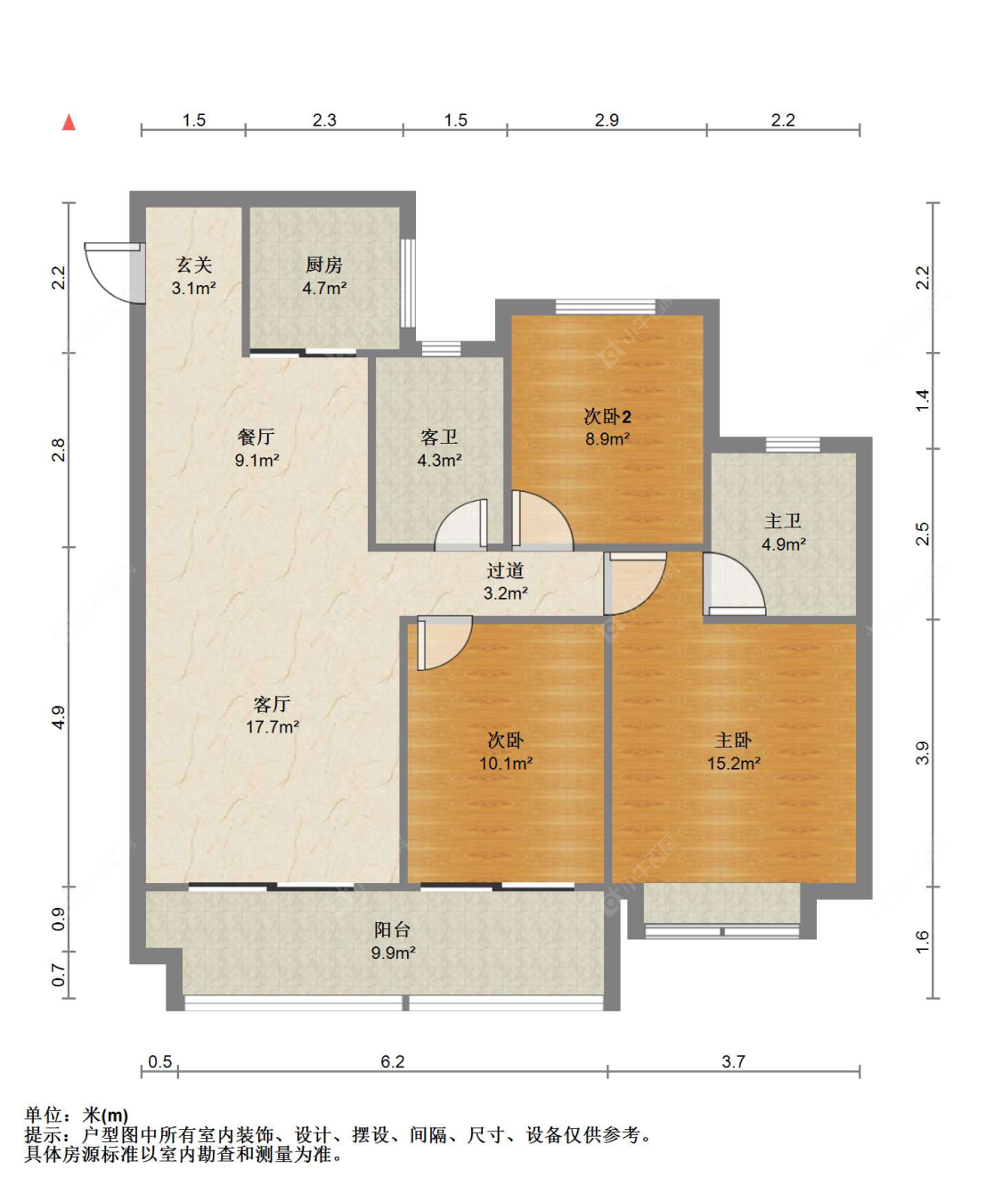 苏州建发泱誉在售二手房源户型图_小牛看房