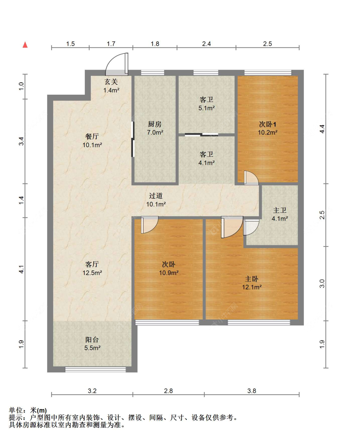 苏州汇金新城在售二手房源户型图_小牛看房