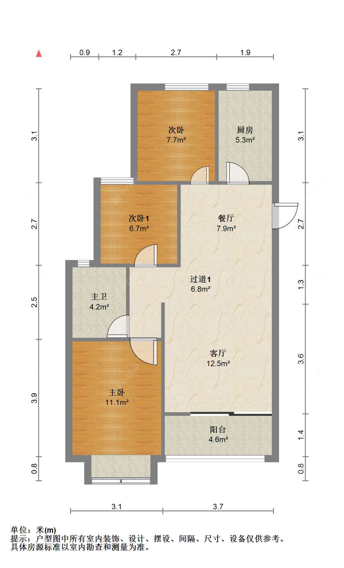 苏州万科公园大道在售二手房源户型图_小牛看房