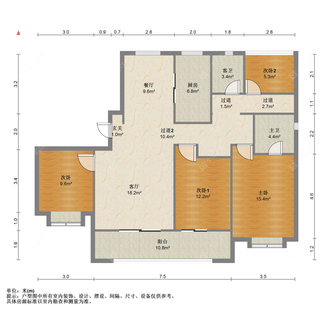 苏州碧桂园天玺在售二手房源户型图_小牛看房