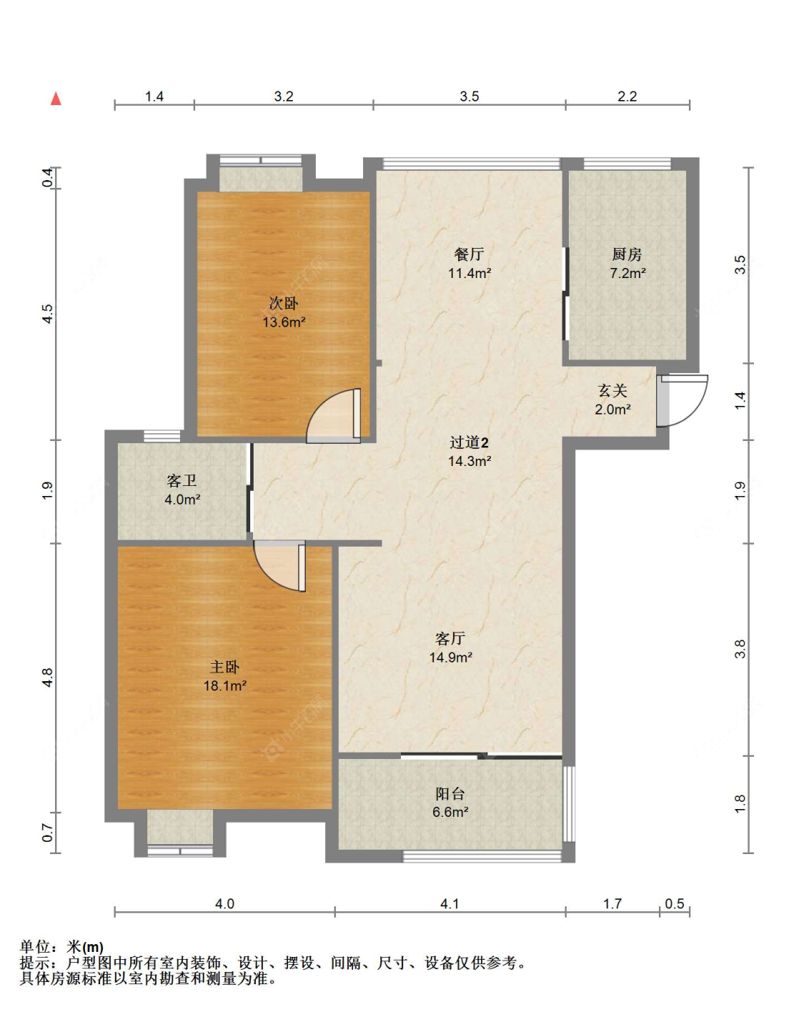 苏州金港湾在售二手房源户型图_小牛看房