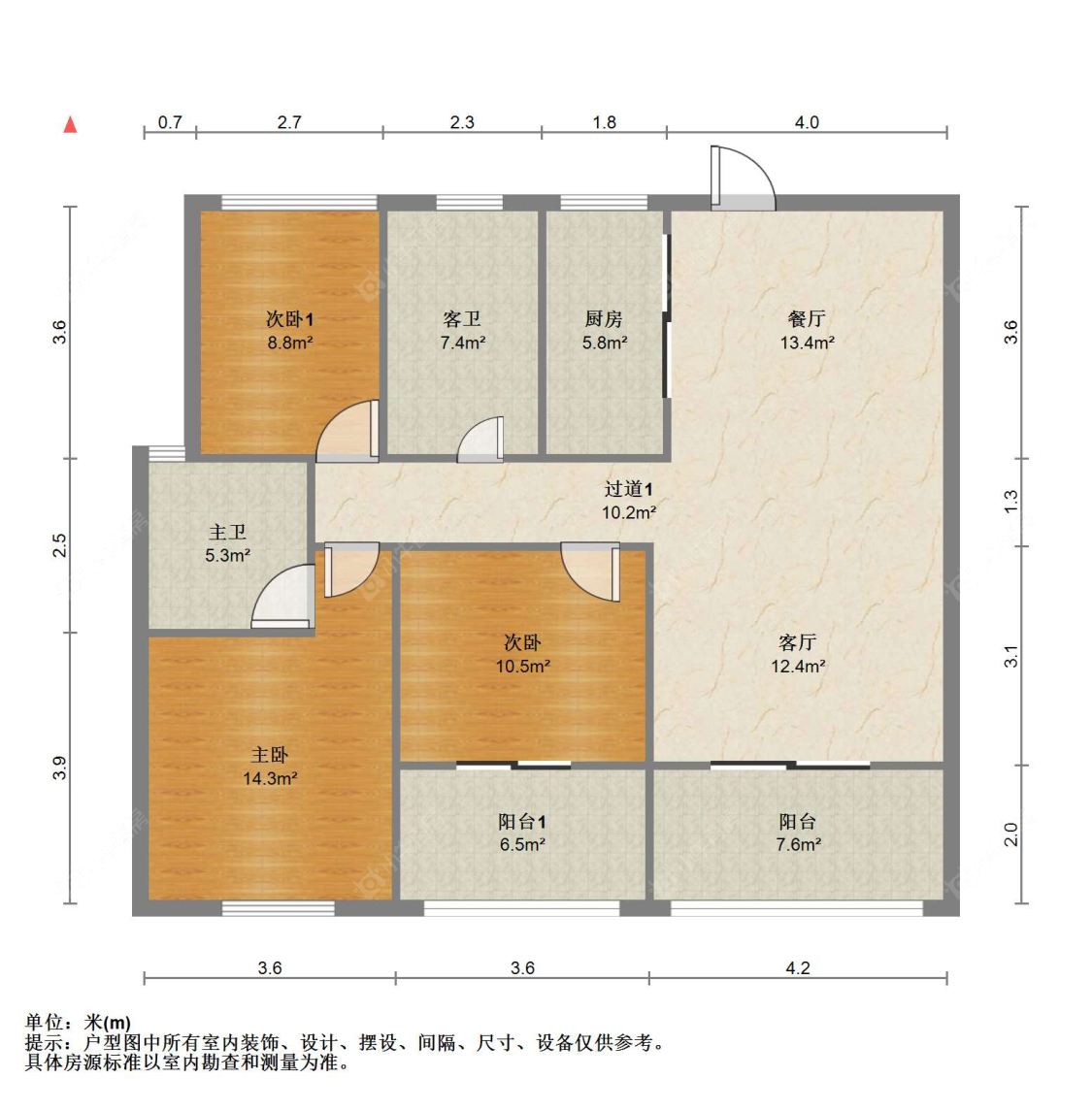 苏州汇金新城在售二手房源户型图_小牛看房