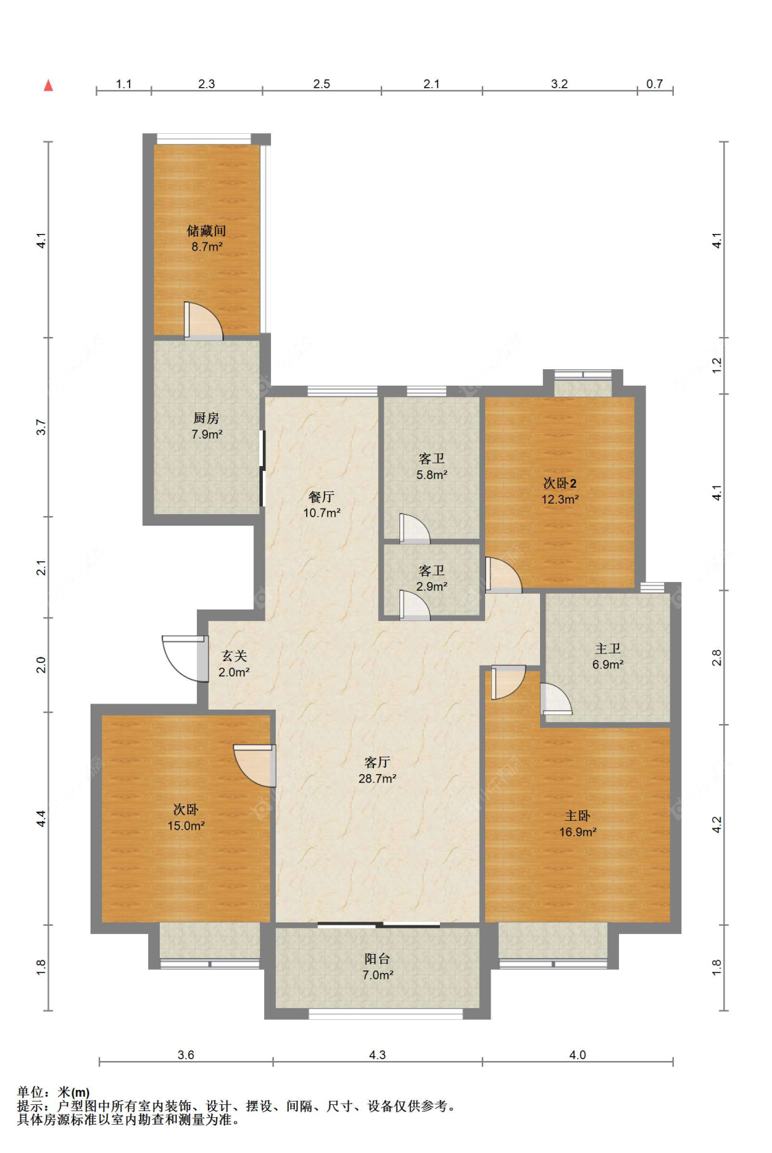 苏州江南十二府在售二手房源户型图_小牛看房