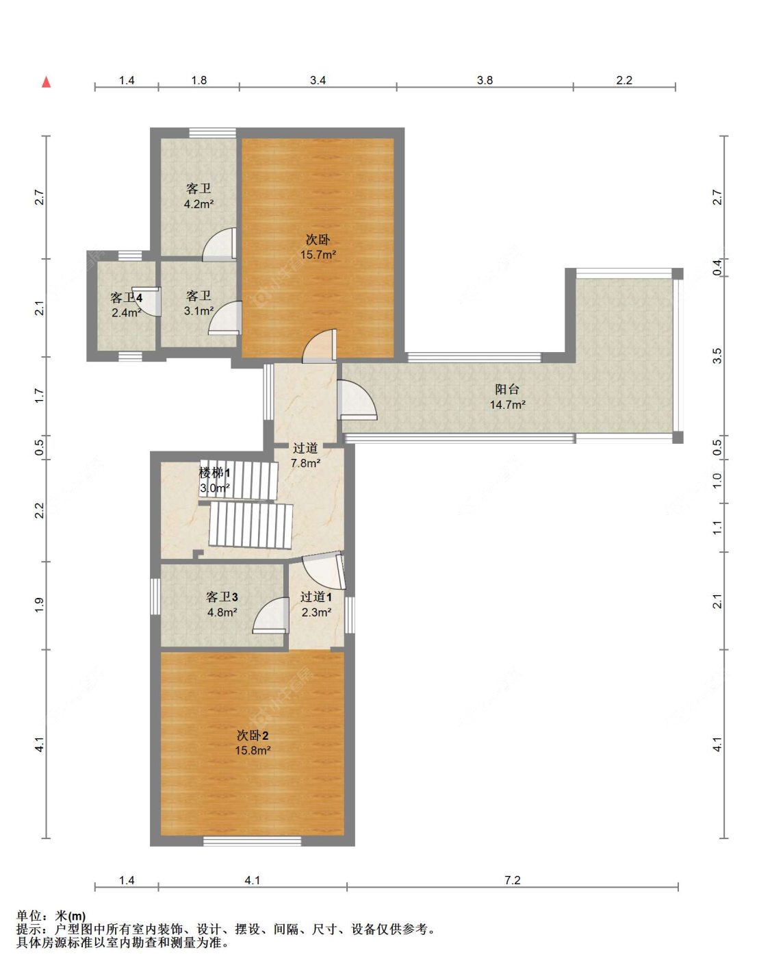 苏州世茂九溪墅(别墅)在售二手房源户型图_小牛看房