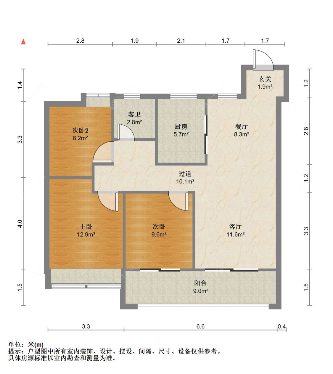苏州依云兰庭在售二手房源户型图_小牛看房