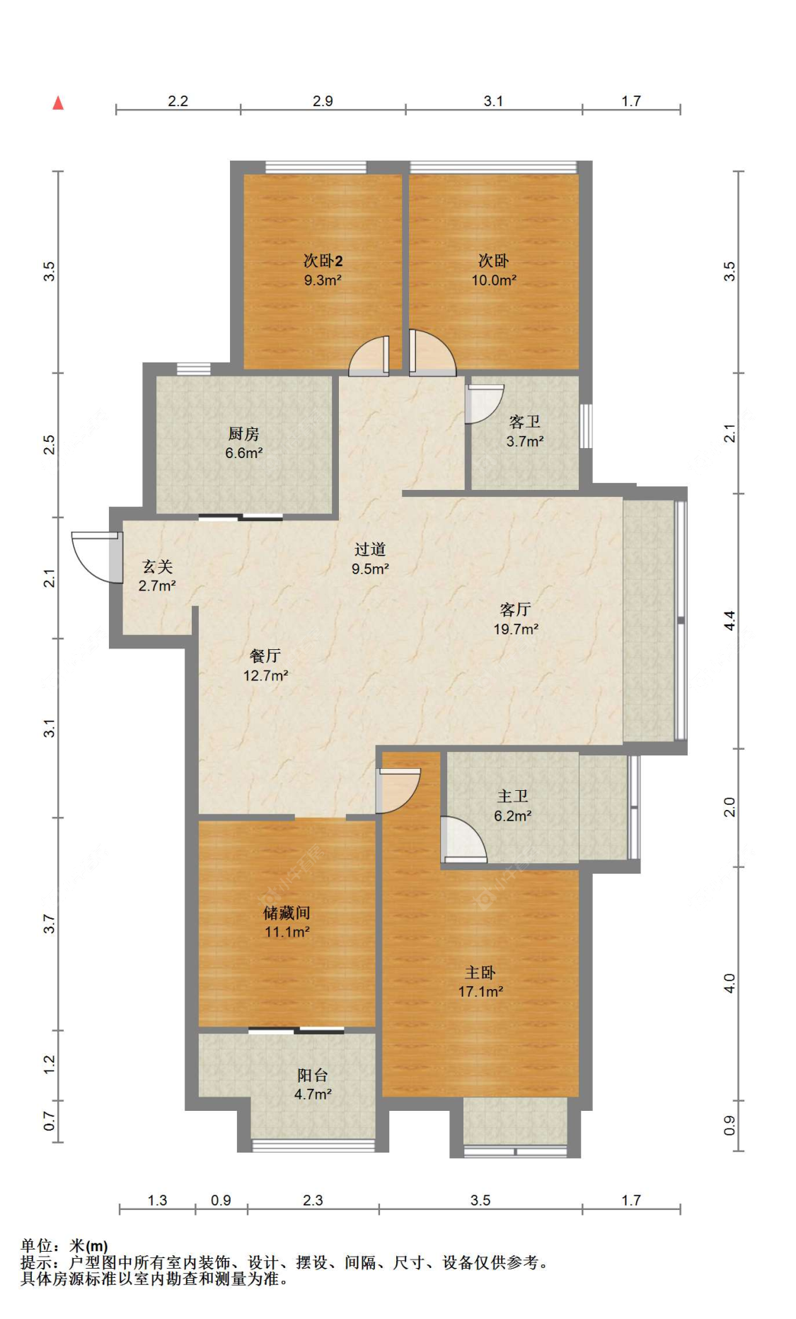 苏州世茂九溪墅(住宅)在售二手房源户型图_小牛看房