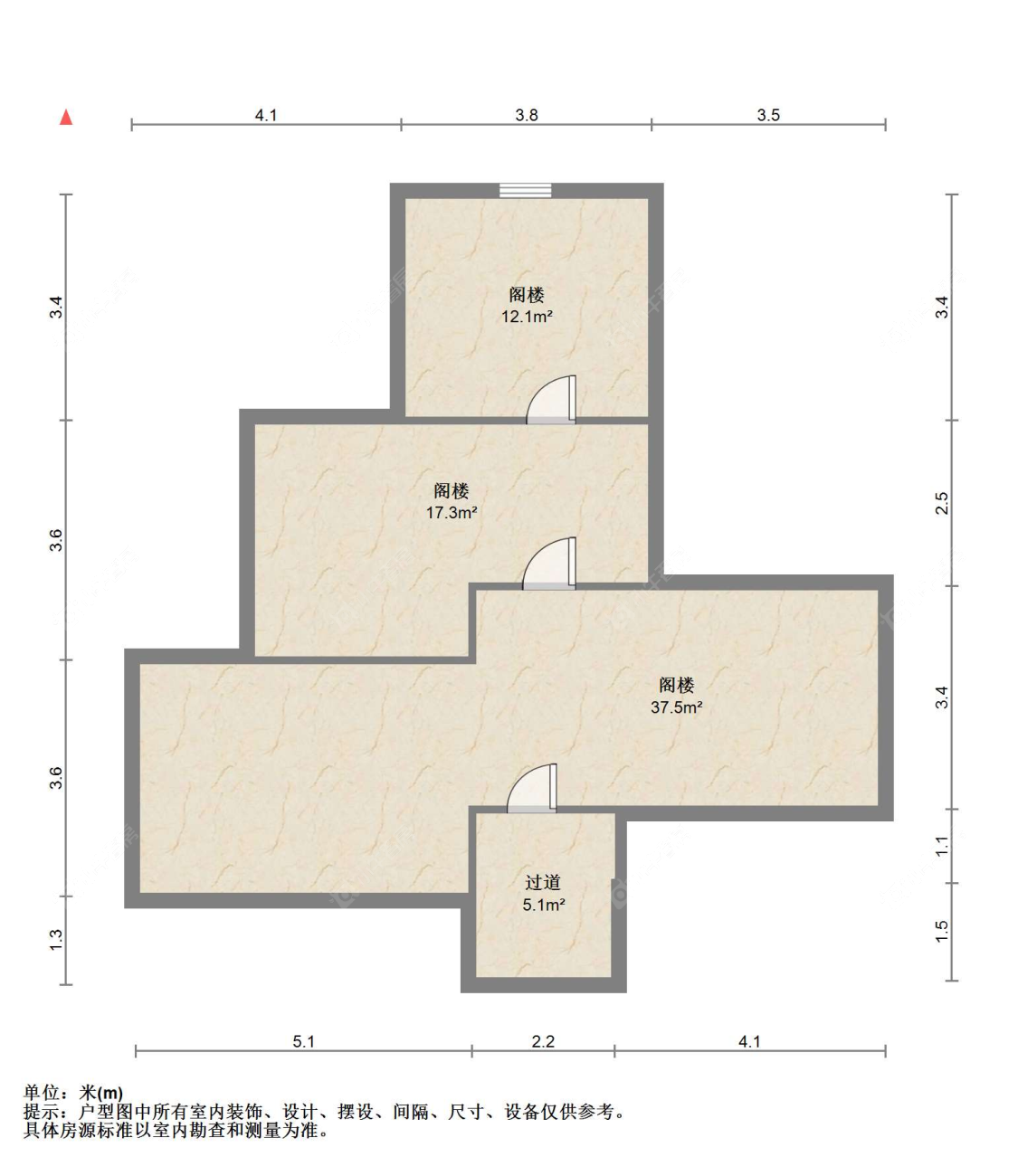 苏州花园浜三村在售二手房源户型图_小牛看房